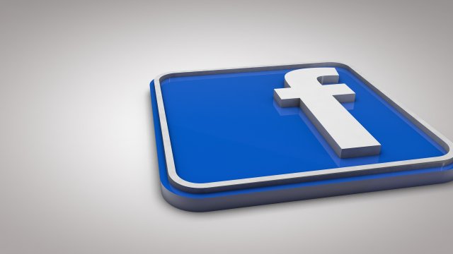 facebook 3D Модель .c4d .max .obj .3ds .fbx .stl .blend 
