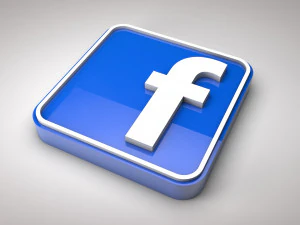 Facebook Modello 3D