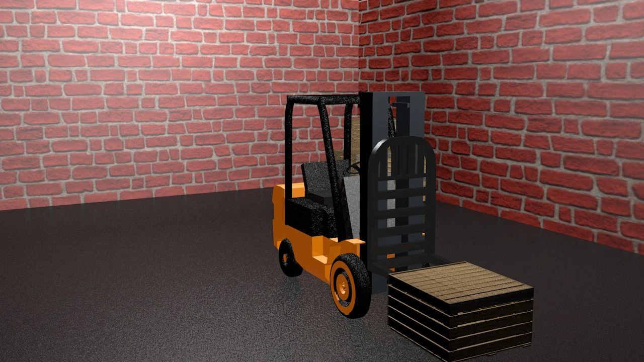 forklift 3D Model .c4d .max .obj .3ds .fbx .stl .blend
