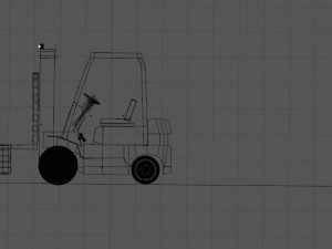 forklift Model 3D