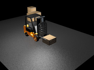 forklift Model 3D