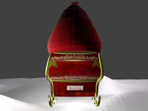 santas sleigh 3D 模型