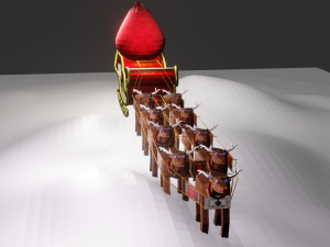 santas sleigh 3D 模型