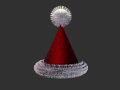 Elegant Christmas Hat 3D Model