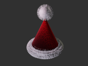 elegant christmas hat 3D 모델