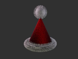 elegant christmas hat 3D Model