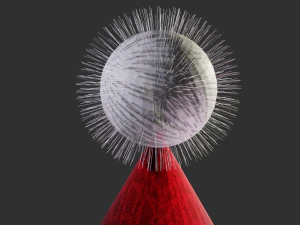 elegant christmas hat 3D Model