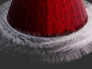 elegant christmas hat 3D 모델