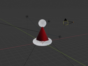 elegant christmas hat 3D 모델