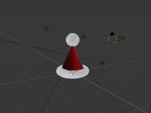 elegant christmas hat 3D Model