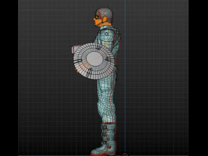 captain america endgame 3D Model