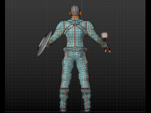 captain america endgame Modelo 3D