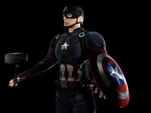 captain america endgame 3D Model