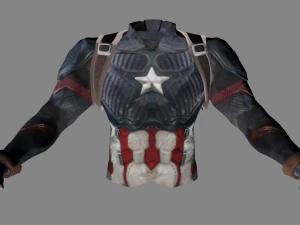 peti baju besi kapten amerika endgame Model 3D