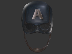 captain america endgame helmet Modelo 3D