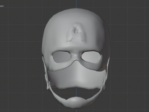 captain america endgame helmet Modelo 3D