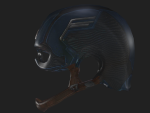 captain america endgame helmet Modelo 3D