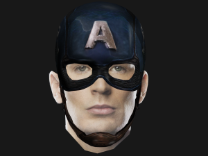 captain america endgame helmet Modelo 3D
