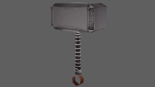 thors endgame mijolnir Model 3D .c4d .max .obj .3ds .fbx .stl .blend 