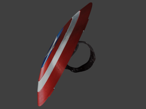 captain america endgame shield-broken shield 3Dモデル