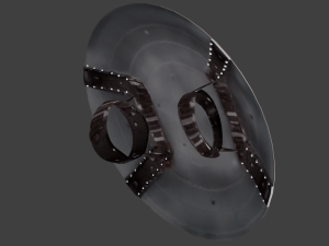 captain america endgame shield-broken shield 3Dモデル