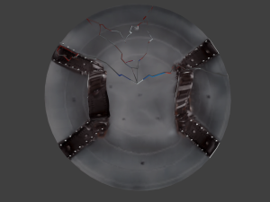 captain america endgame shield-broken shield 3Dモデル