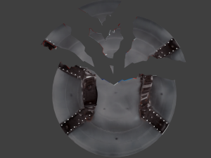 captain america endgame shield-broken shield 3Dモデル