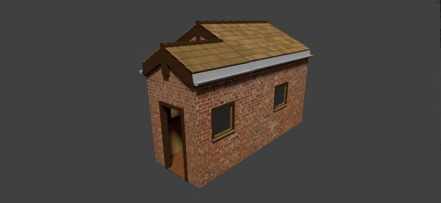 small house 3D मॉडल .c4d .max .obj .3ds .fbx .stl .blend 