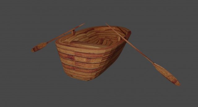 small boat 3D मॉडल .c4d .max .obj .3ds .fbx .stl .blend 