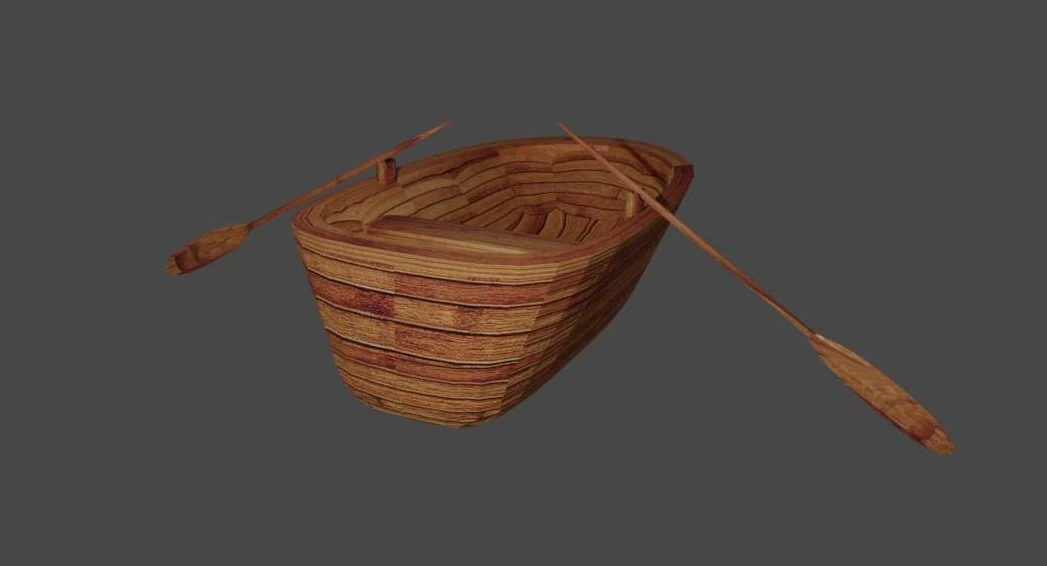 small boat 3D Model .c4d .max .obj .3ds .fbx .stl .blend 