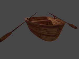 small boat 3D मॉडल