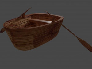 small boat 3D मॉडल