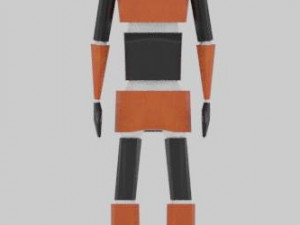low poly robot 3D Model