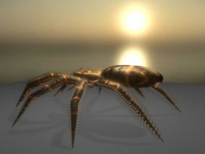 spider moving and ready to play 3D Model