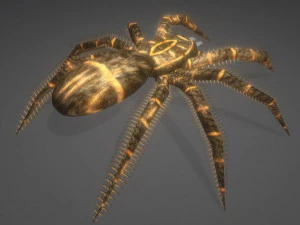 spider moving and ready to play 3D Model