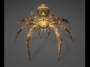 spider moving and ready to play 3D Model