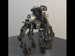 futuristic five wheeled building 3D Model