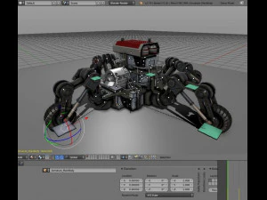 futuristic five wheeled building 3D Model