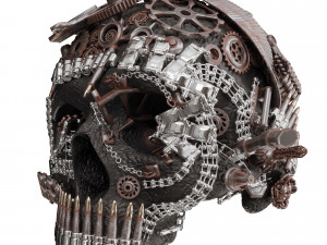 skull figurine n01 Modelo 3D