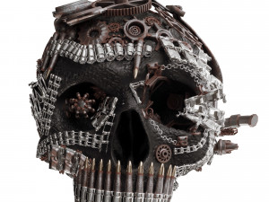 skull figurine n01 Modelo 3D