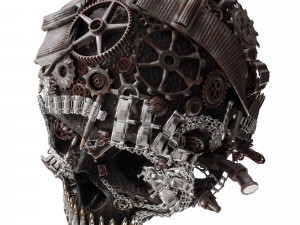 skull figurine n01 Modelo 3D