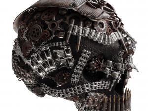 skull figurine n01 Modelo 3D