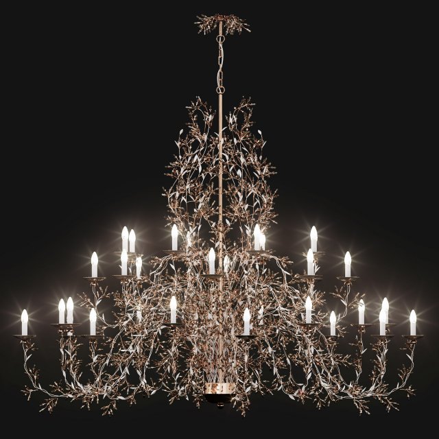 chandelier 1330 20cr Model 3D .c4d .max .obj .3ds .fbx .stl .blend
