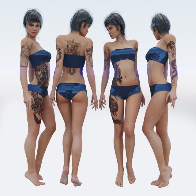 A jolie n122 Modelo 3D .c4d .max .obj .3ds .fbx .stl .blend