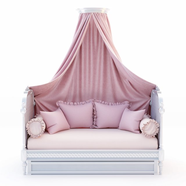 bed kinder 3D Model .c4d .max .obj .3ds .fbx .stl .blend 