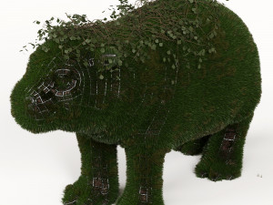 hippo grass 3D 모델
