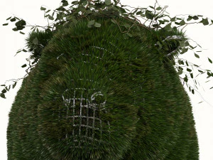 hippo grass 3D Model