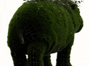 hippo grass 3D Model