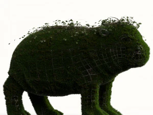 hippo grass 3D Model
