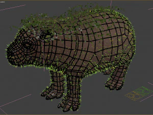 hippo grass 3D Model